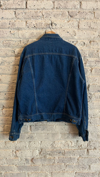 1980's Lee Vietnam Denim Jacket in Dark Blue