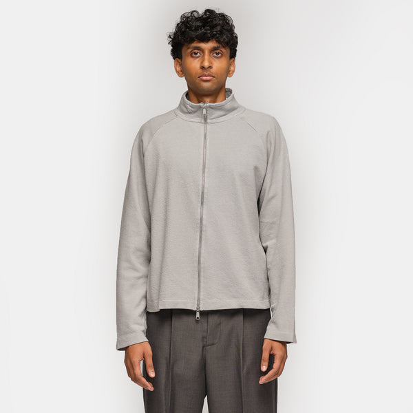 Leisure Zip Up Sweater in Mineral Grey Needle Jump