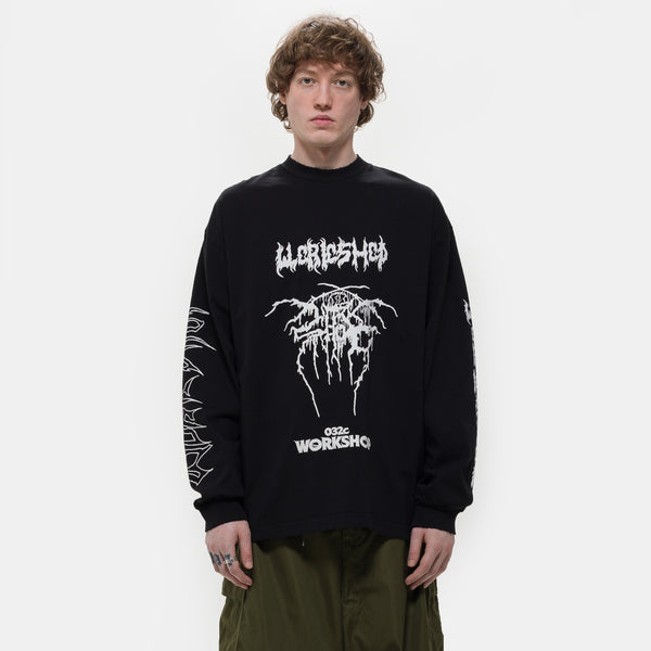 Armour Long Sleeve T-Shirt in Faded Black