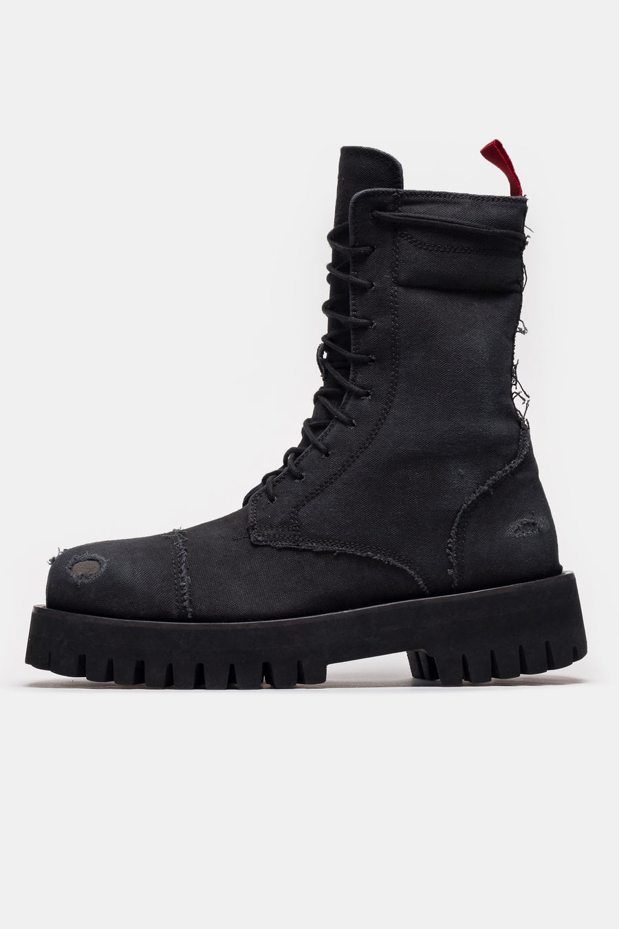 424 X Boot in Distressed Black - Notre