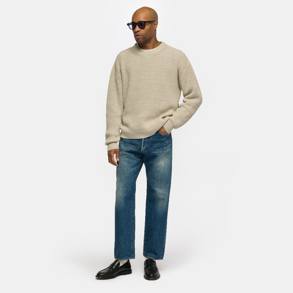 Washed Denim Pants E in Bleach