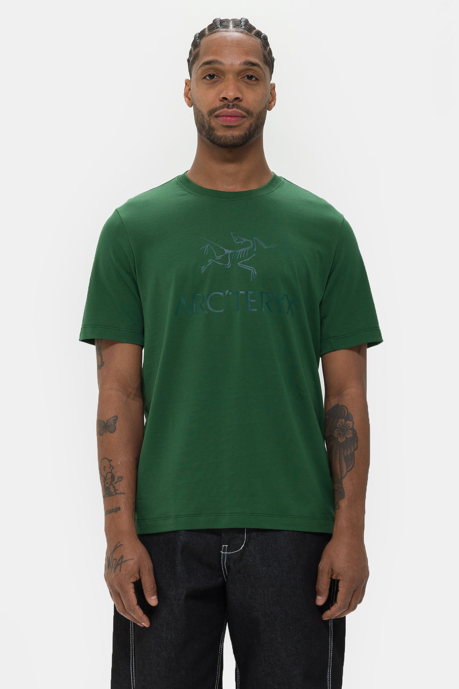 Arc'teryx Arc'Word Logo T-Shirt in Eden/Dark Eden - Notre