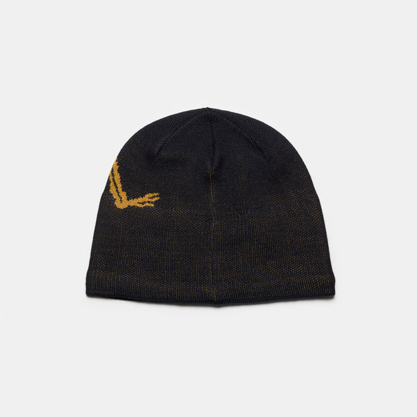 Bird Head Toque in 24K Black