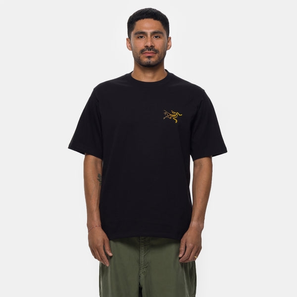 Kragg Cotton Logo 24K T-Shirt in Black - Arc'Teryx