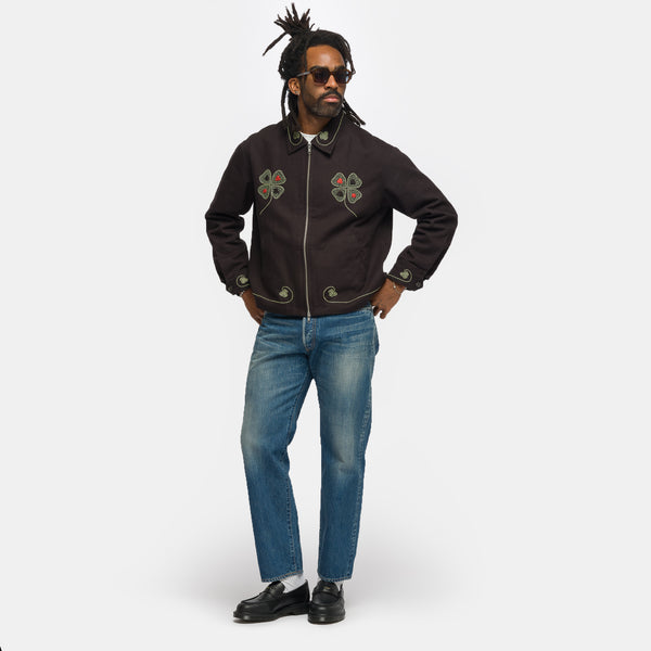 Lucky Draw Jacket in Black - Bode