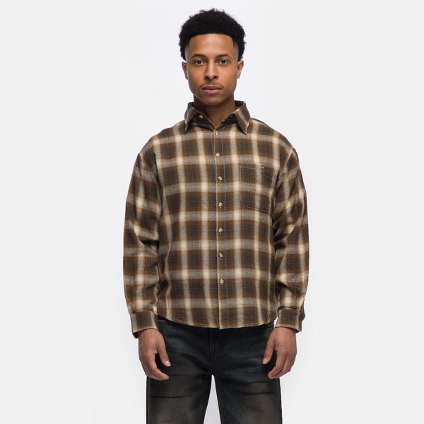 brown check dress shirt The Dark Brown Woodly Plaid Custom Shirt – Ledbury