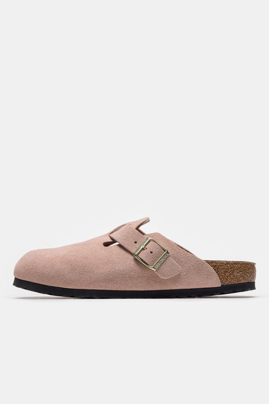 Birkenstock Boston Suede Mule in Light Rose - Notre