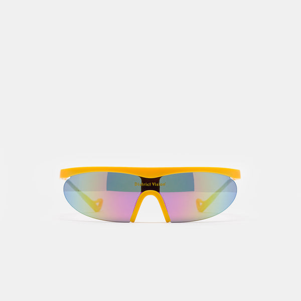 Koharu Eclipse Sunglasses in Yuzu/D+ Aqua Mirror - District