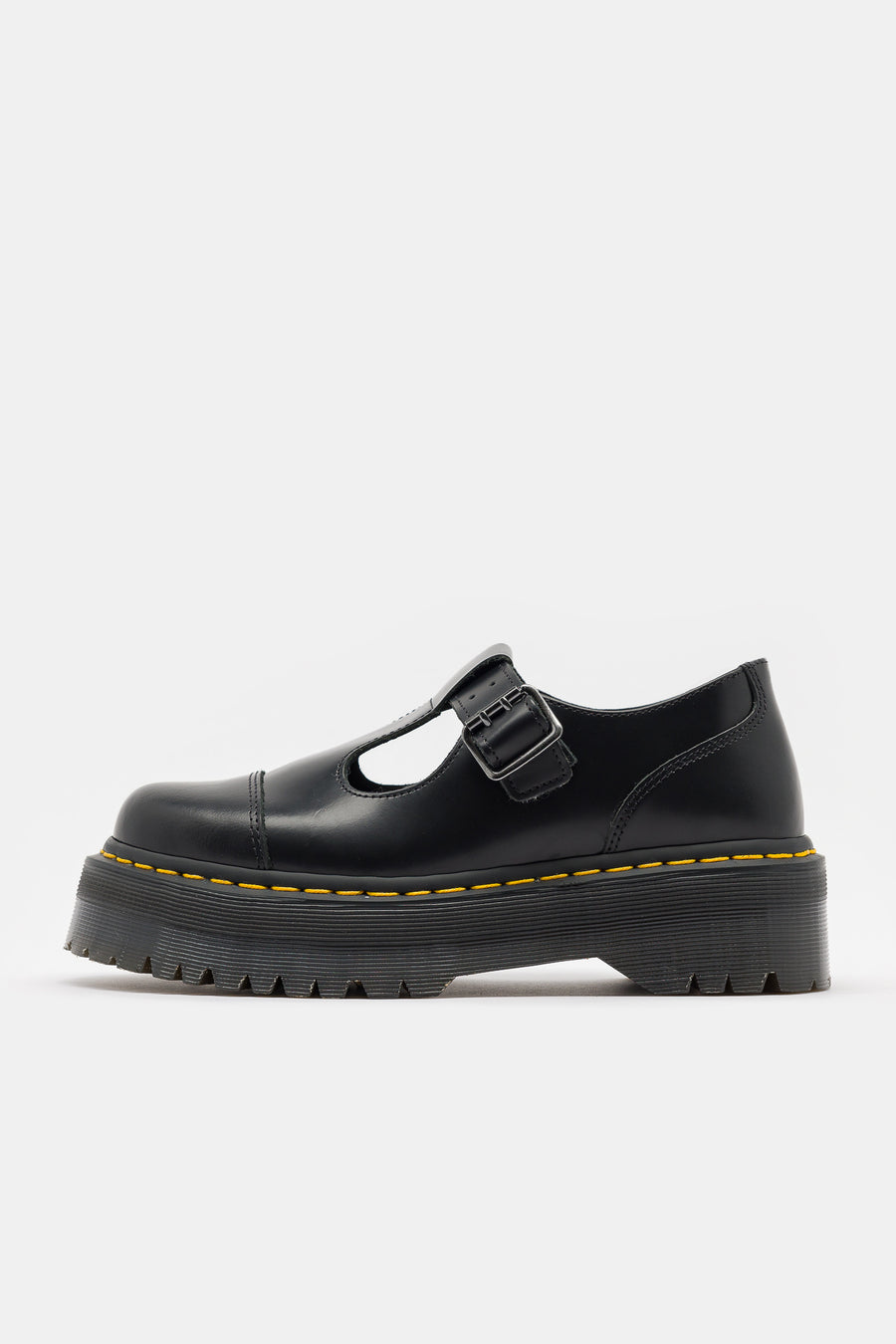 Dr. Martens Bethan Polished Smooth Leather Platform Mary Janes in Black - Notre