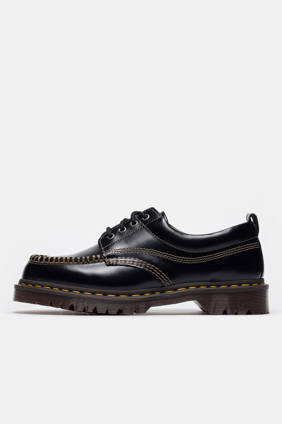 Dr. Martens Lowell Moc Toe Shoe in Black Analine - Notre