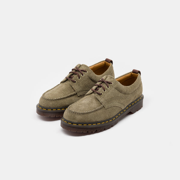 Dr. Martens Lowell Leather Moc Toe Shoes in Black and Brown