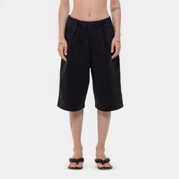 パンツ entire studios AREA SHORT BLACK LEATHER entire studios AREA SHORT BLACK LEATHER Entire Studios Black D