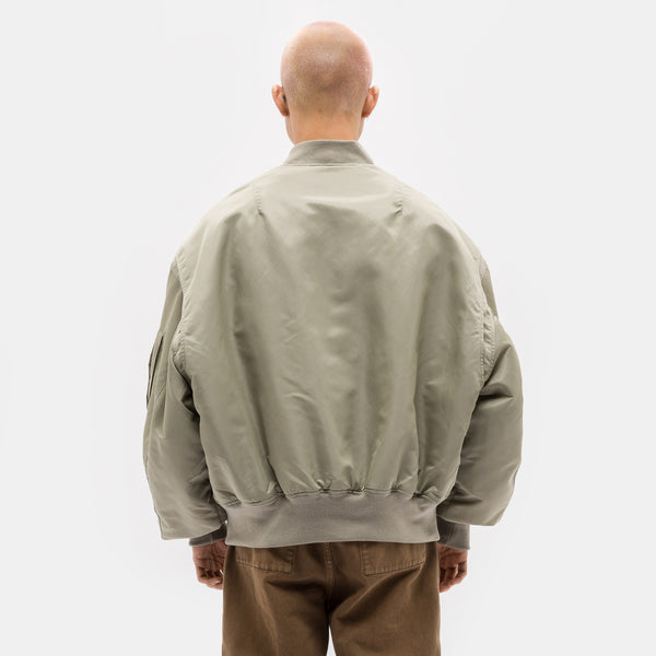 Entire Studios Broad Bomber Jacket in Light Olive
