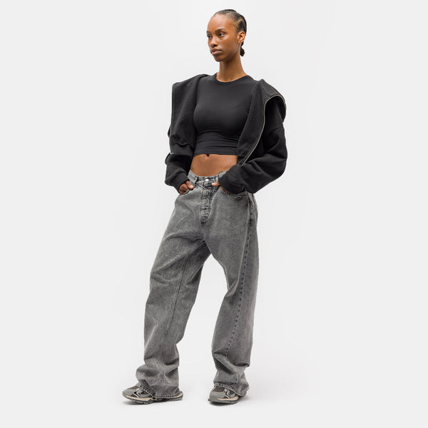 micro tee washed black – entire studios