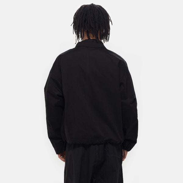 Big-Pocket Wind Jacket in Black - Estudio Niksen