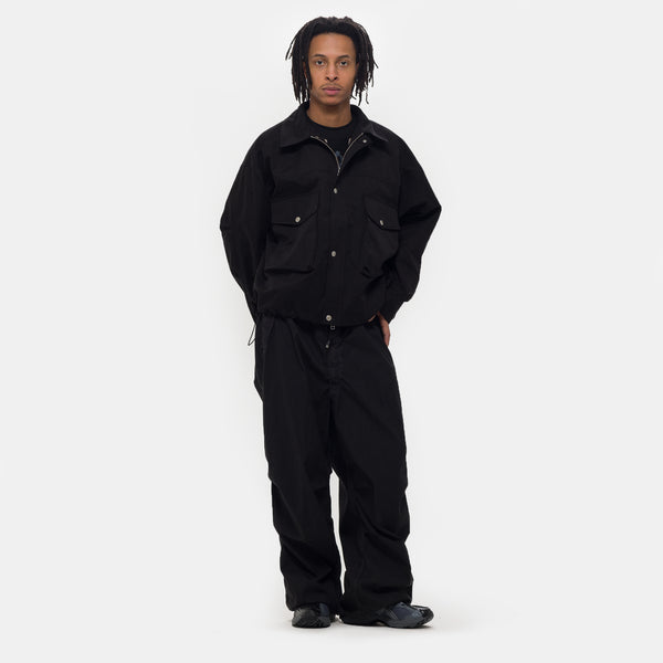 Big-Pocket Wind Jacket in Black - Estudio Niksen Big-Pocket Wind Jacket in Black - Estudio Niksen