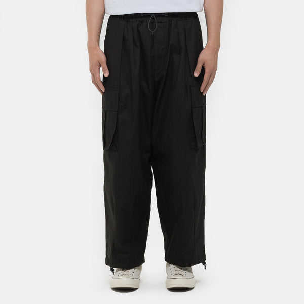Cargo String Balloon Pant in Black