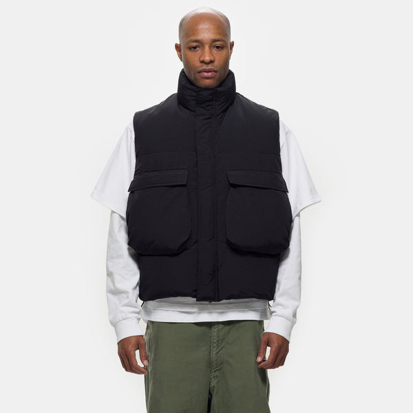 Down Puffer Vest in Black