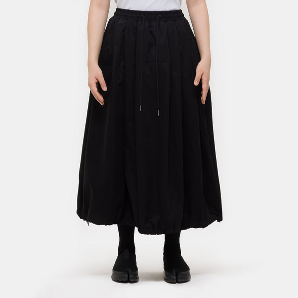 Pintuck Balloon Skirt in Black - Estudio Niksen