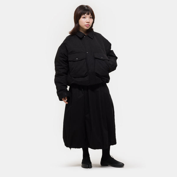 Pintuck Balloon Skirt in Black - Estudio Niksen