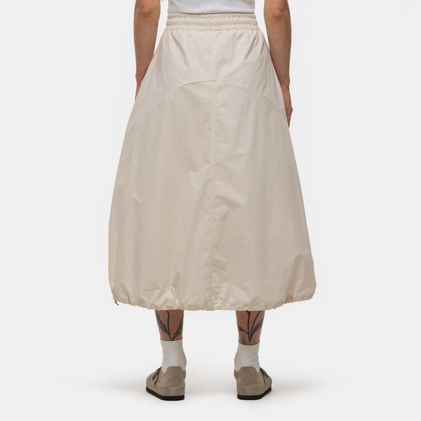 Pintuck Balloon Skirt in Ivory