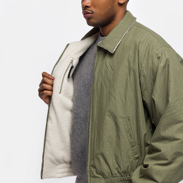 Reversible Bomber Jacket in Khaki - Estudio Niksen