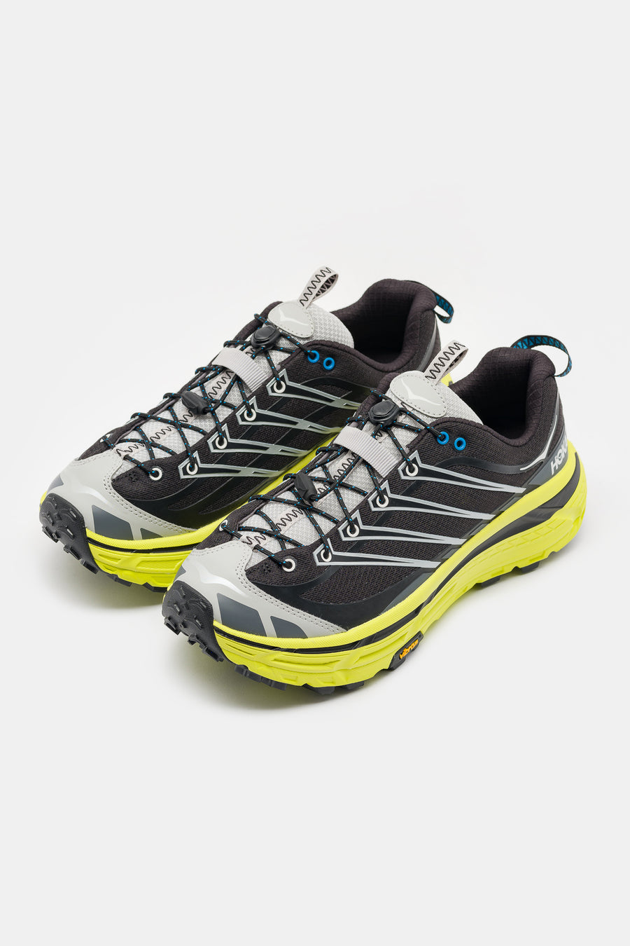 HOKA Mafate Three2 Sneaker in Black/Hoka Citrus - Notre
