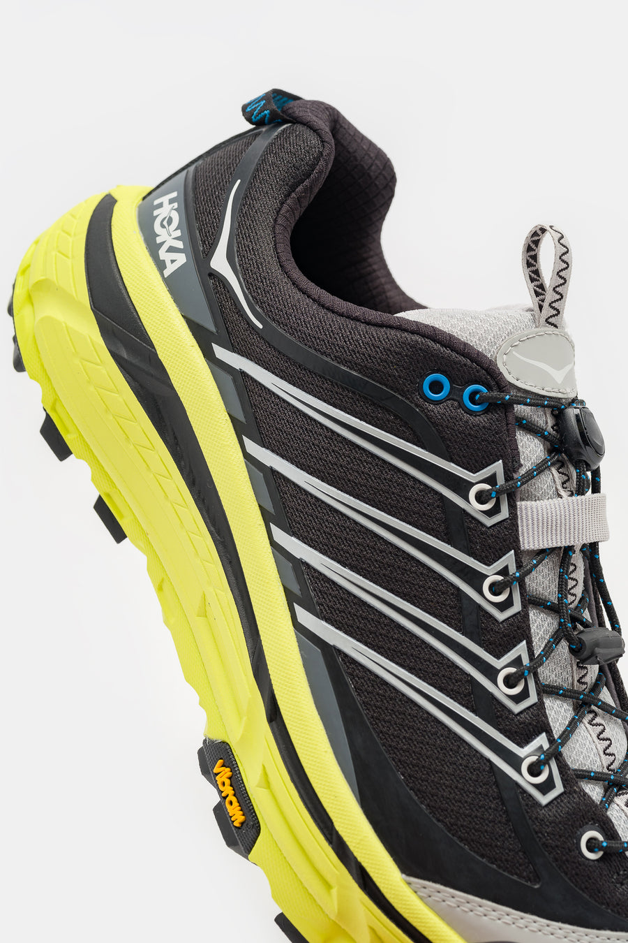 HOKA Mafate Three2 Sneaker in Black/Hoka Citrus - Notre