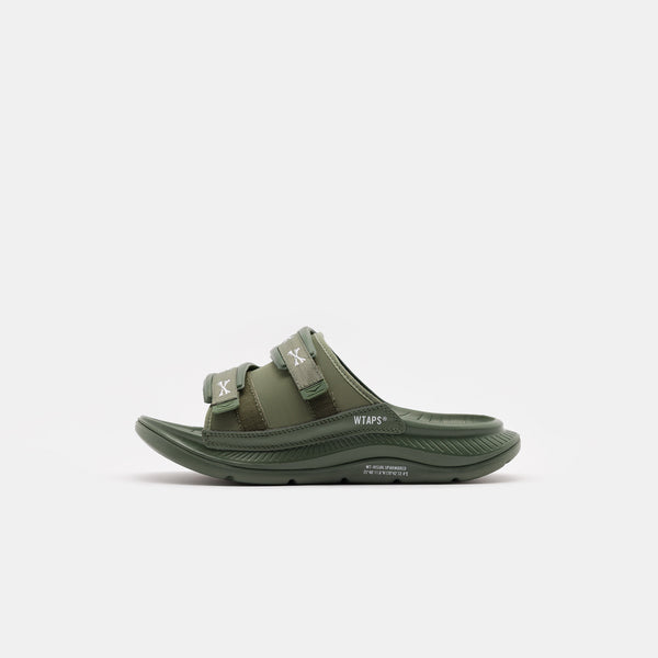 WTAPS Ora Luxe Sandal in Four Leaf Clover/White