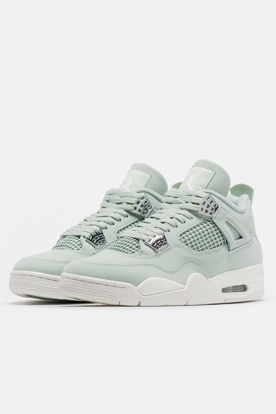 Jordan Air Jordan 4 Retro Sneaker in Seafoam/Sail/Metallic Silver - Notre