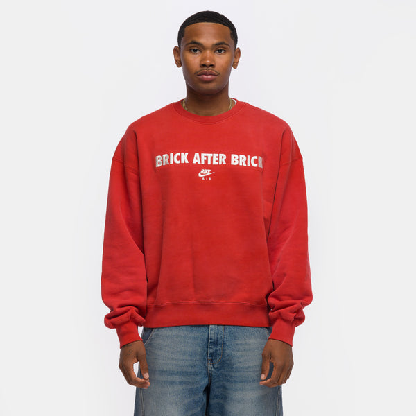 Nigel Sylvester Bike Air Crewneck in Cinnabar