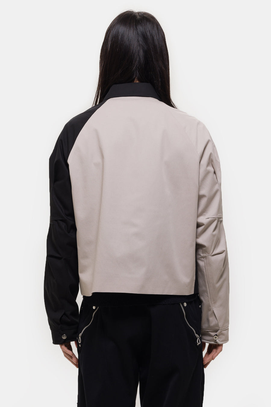 KIKO KOSTADINOV Alec K-Dart Blouson Jacket in Seedpearl/Black Sable - Notre