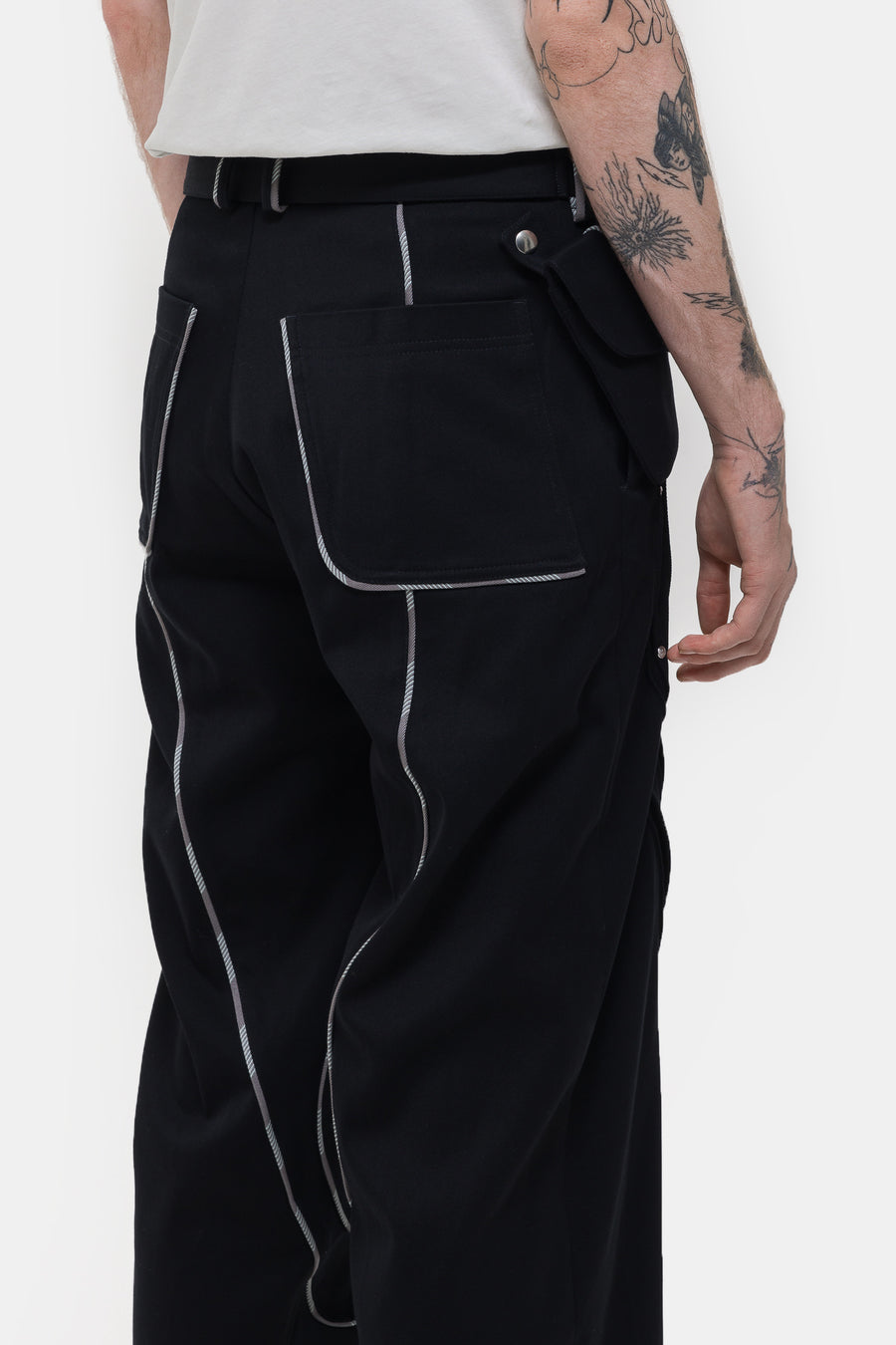 KIKO KOSTADINOV Chalice Trousers with Bag in Black - Notre