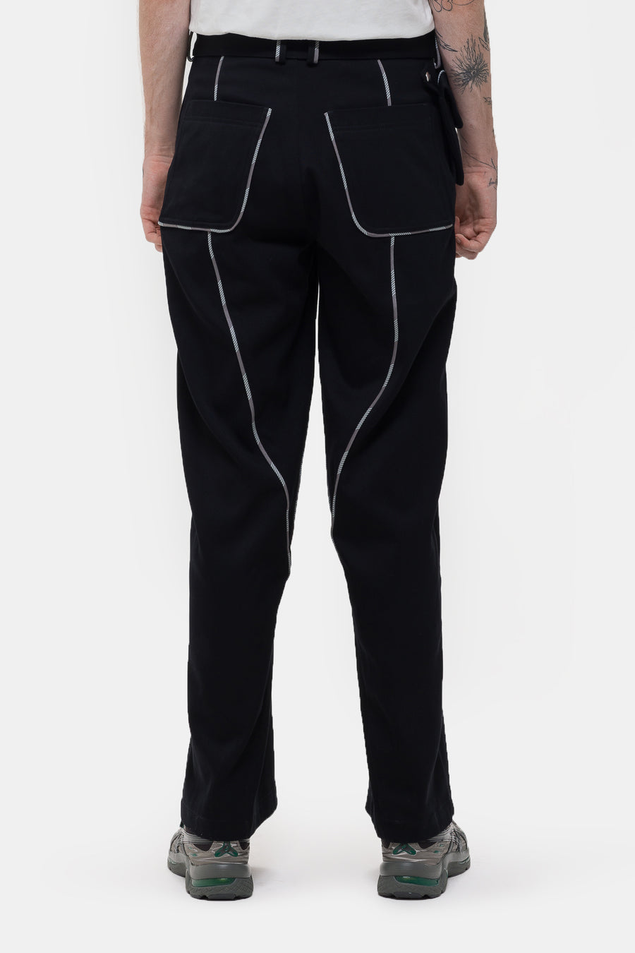 KIKO KOSTADINOV Chalice Trousers with Bag in Black - Notre