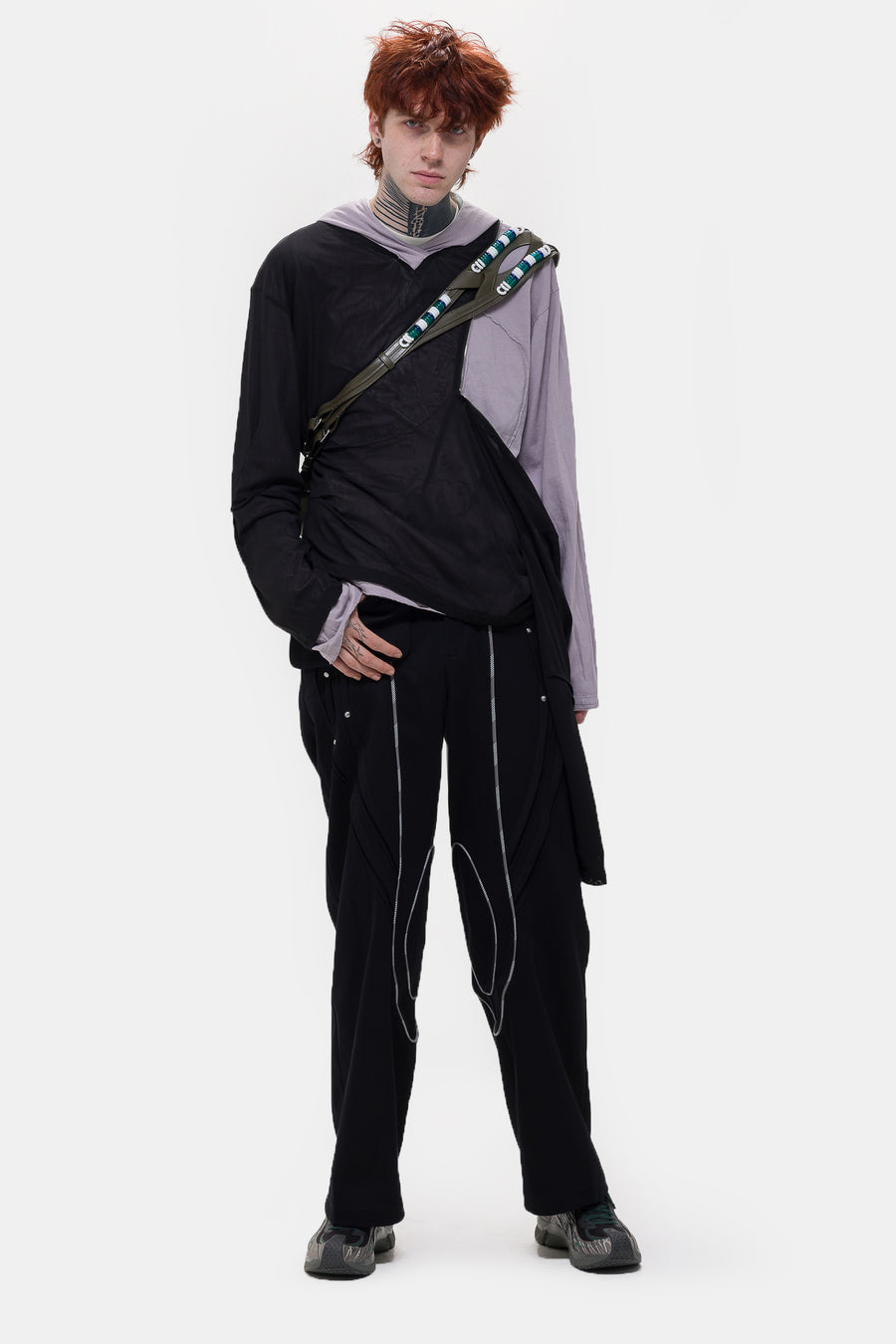 KIKO KOSTADINOV Chalice Trousers with Bag in Black - Notre