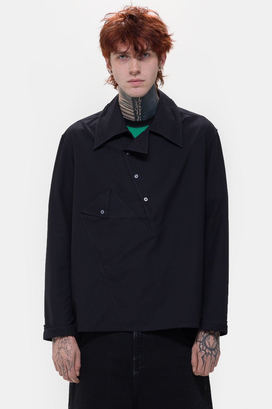 KIKO KOSTADINOV Jarocka Overshirt in Black - Notre
