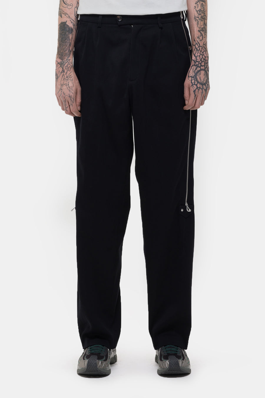 KIKO KOSTADINOV Knox Trousers with Zipper in Black - Notre
