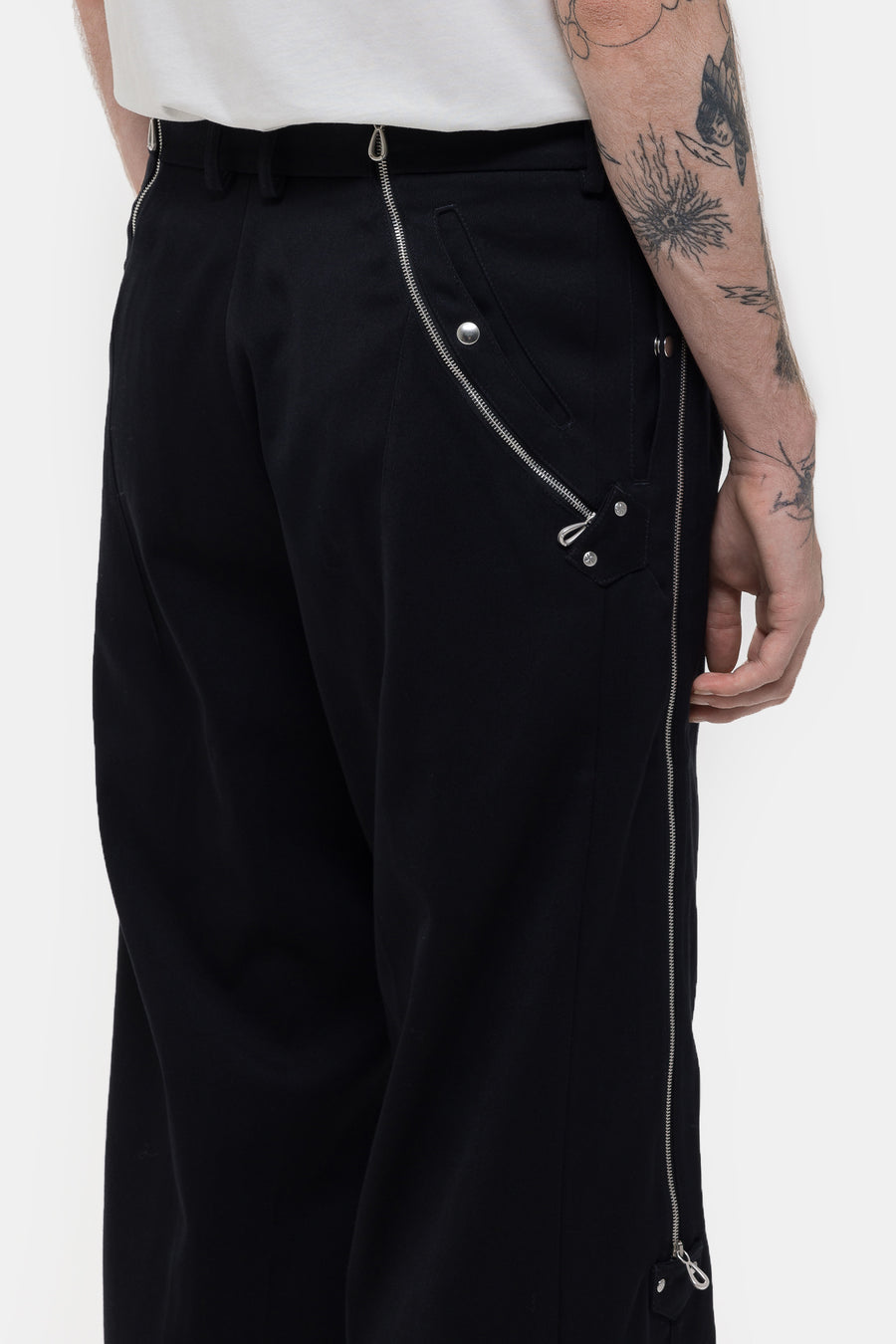 KIKO KOSTADINOV Knox Trousers with Zipper in Black - Notre