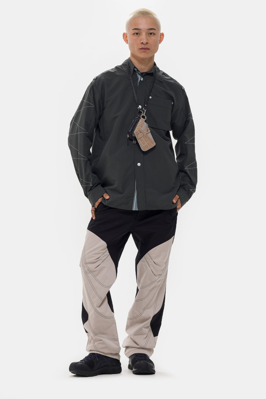 KIKO KOSTADINOV Solix Zip Trouser in Black Sable/Seedpearl - Notre
