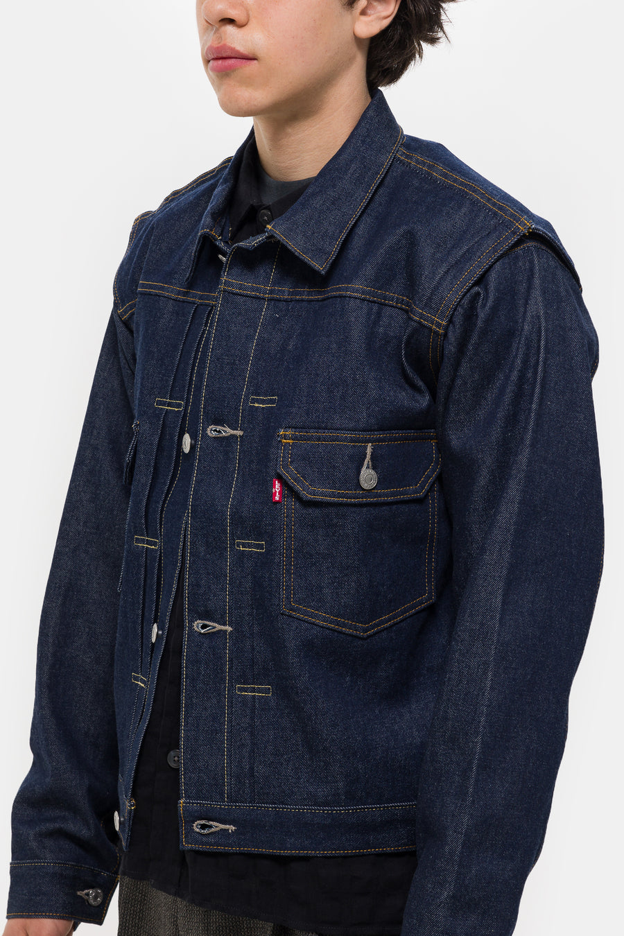 Levi's® Undercover Pinnacle Type II Trucker Jacket in Dark Wash - Notre