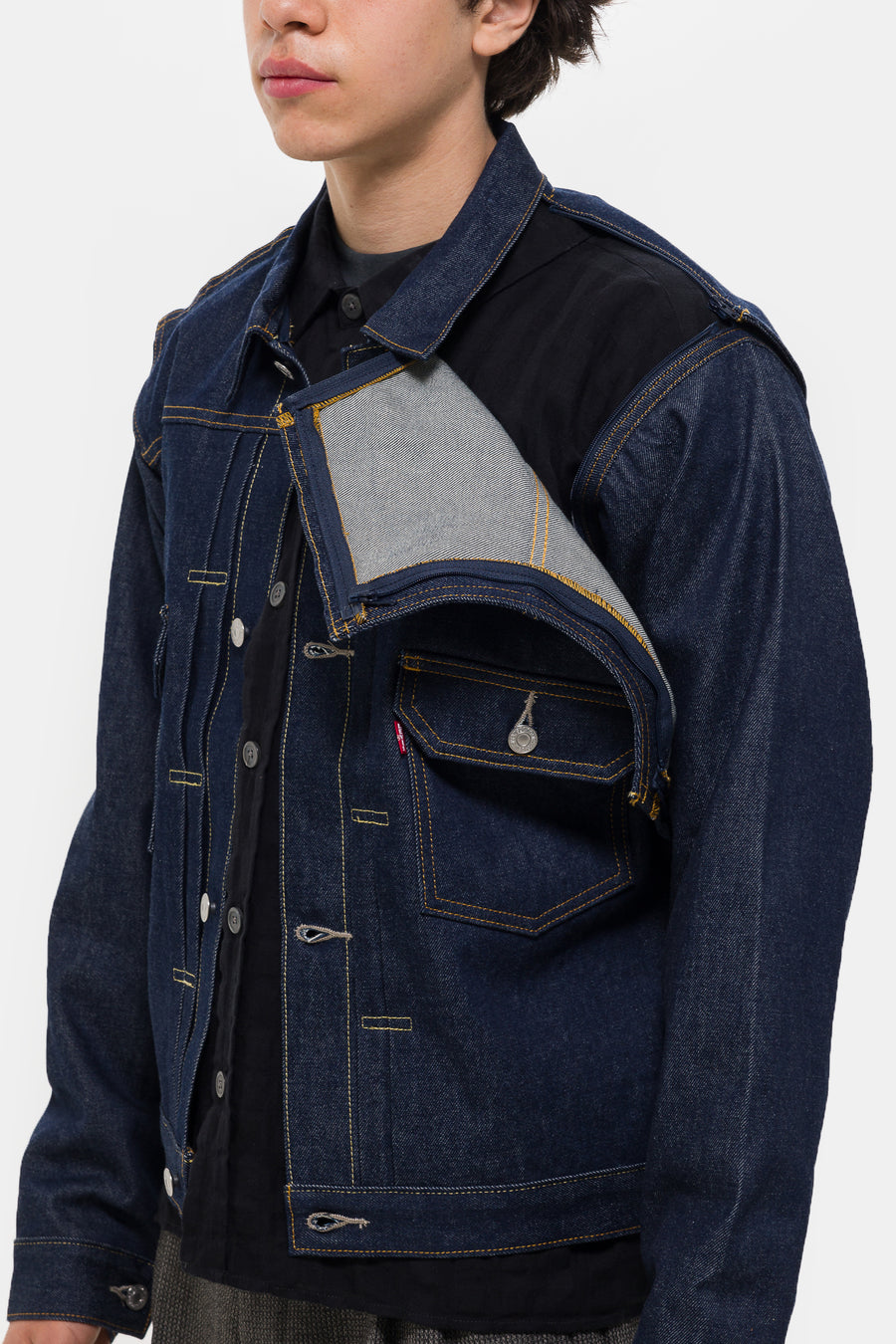 Levi's® Undercover Pinnacle Type II Trucker Jacket in Dark Wash - Notre