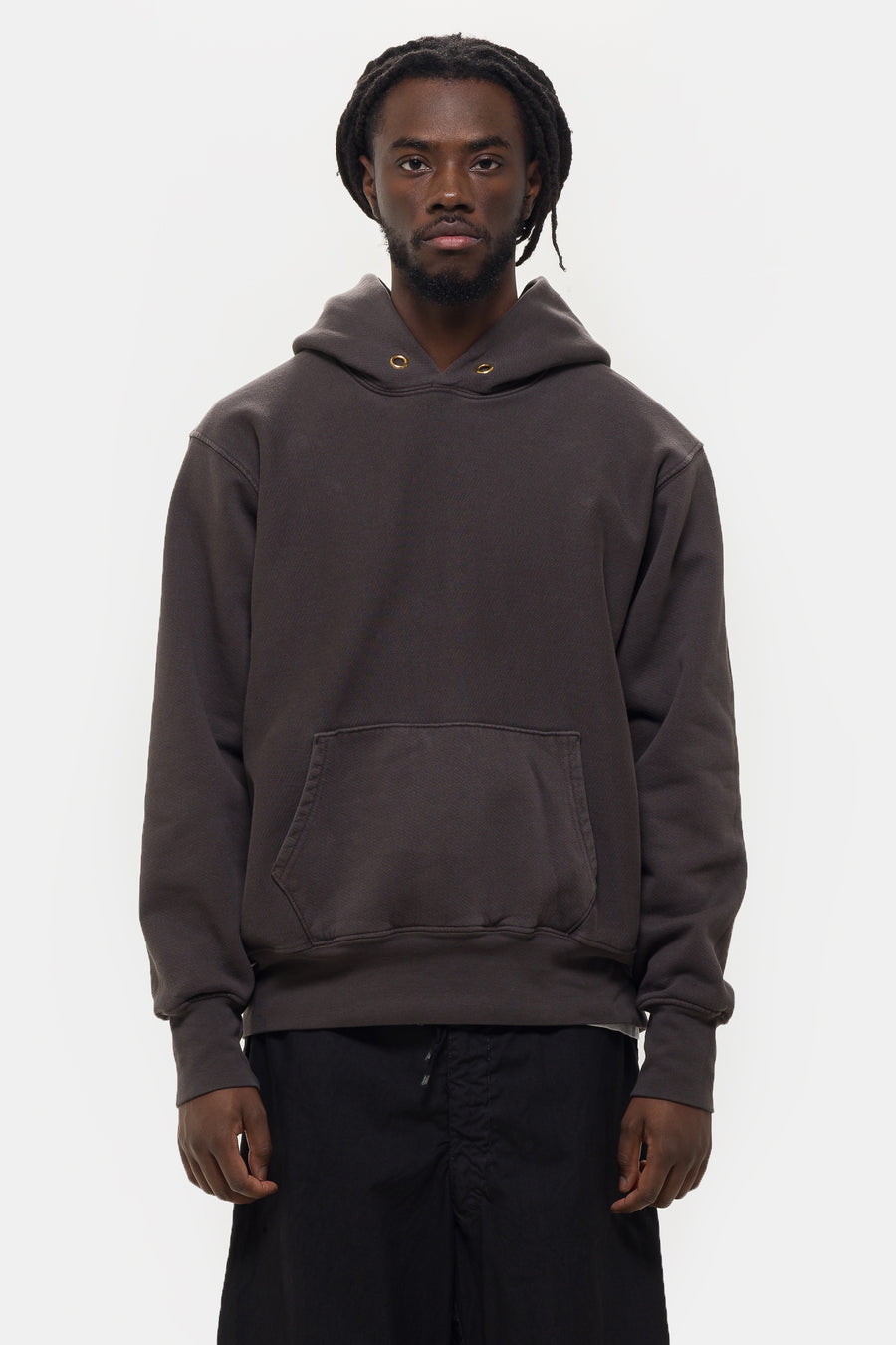 Les Tien Heavyweight Hoodie in Vintage Black - Notre