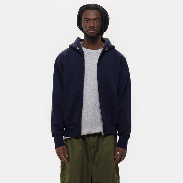 Heavyweight Zip Hoodie in Navy