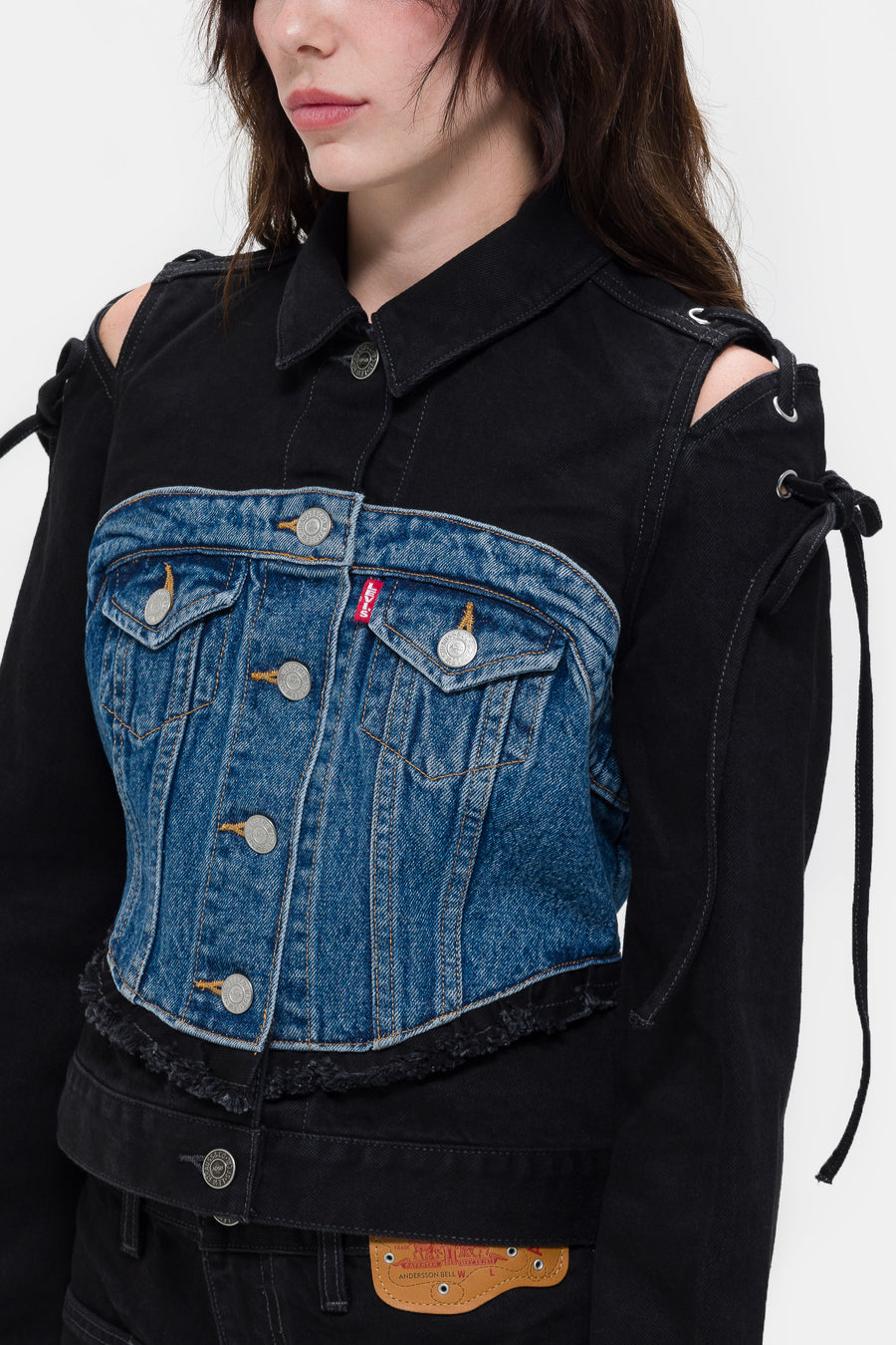 Levi's® Andersson Bell Half Trucker Jacket in Blue/Black - Notre