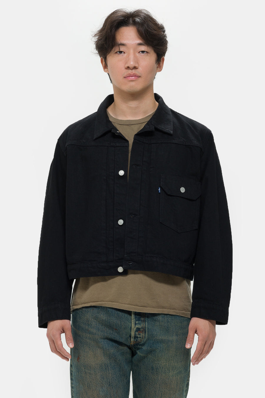 Levi's® Made in Japan Type I Denim Jacket in MOJ Greaser - Notre
