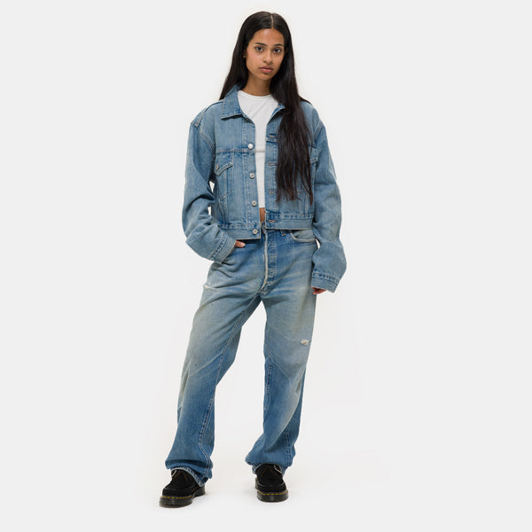 【MAISON MINED】23SS★ (W) TRIPLE MOON DENIM TRUCKER NOTRE-CHICAGO-Levis-