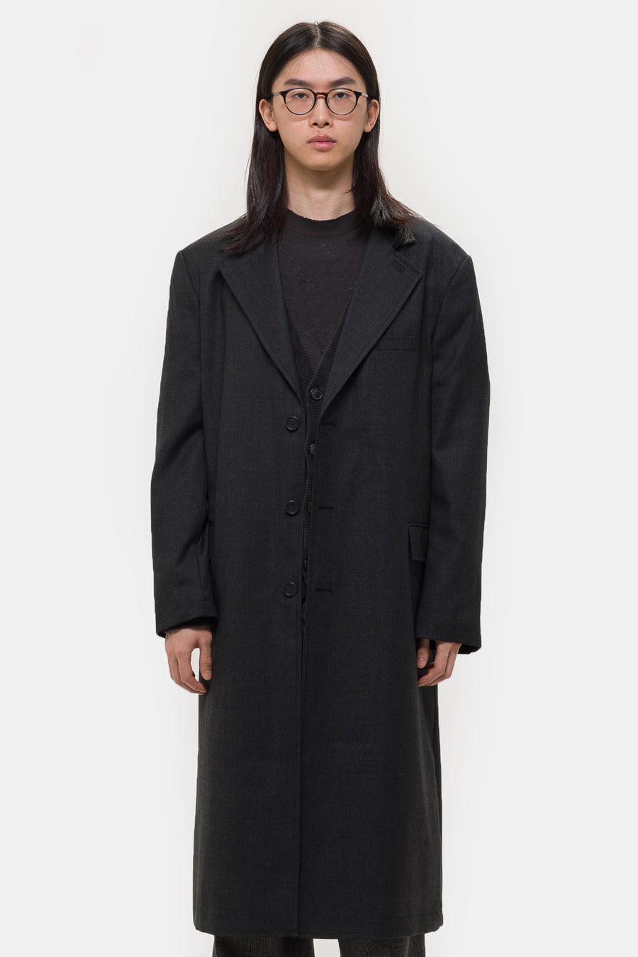 mfpen Evening Coat in Dark Grey - Notre