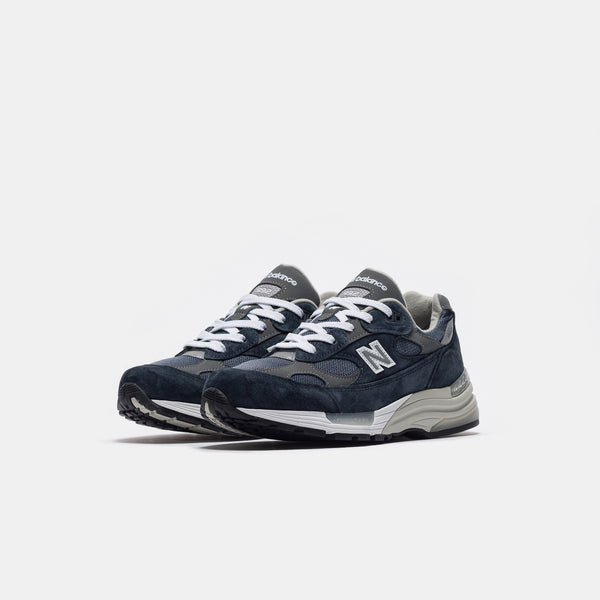 Made in USA 992 Sneaker in NB Navy/Grey/Silver Metalic – New Balance