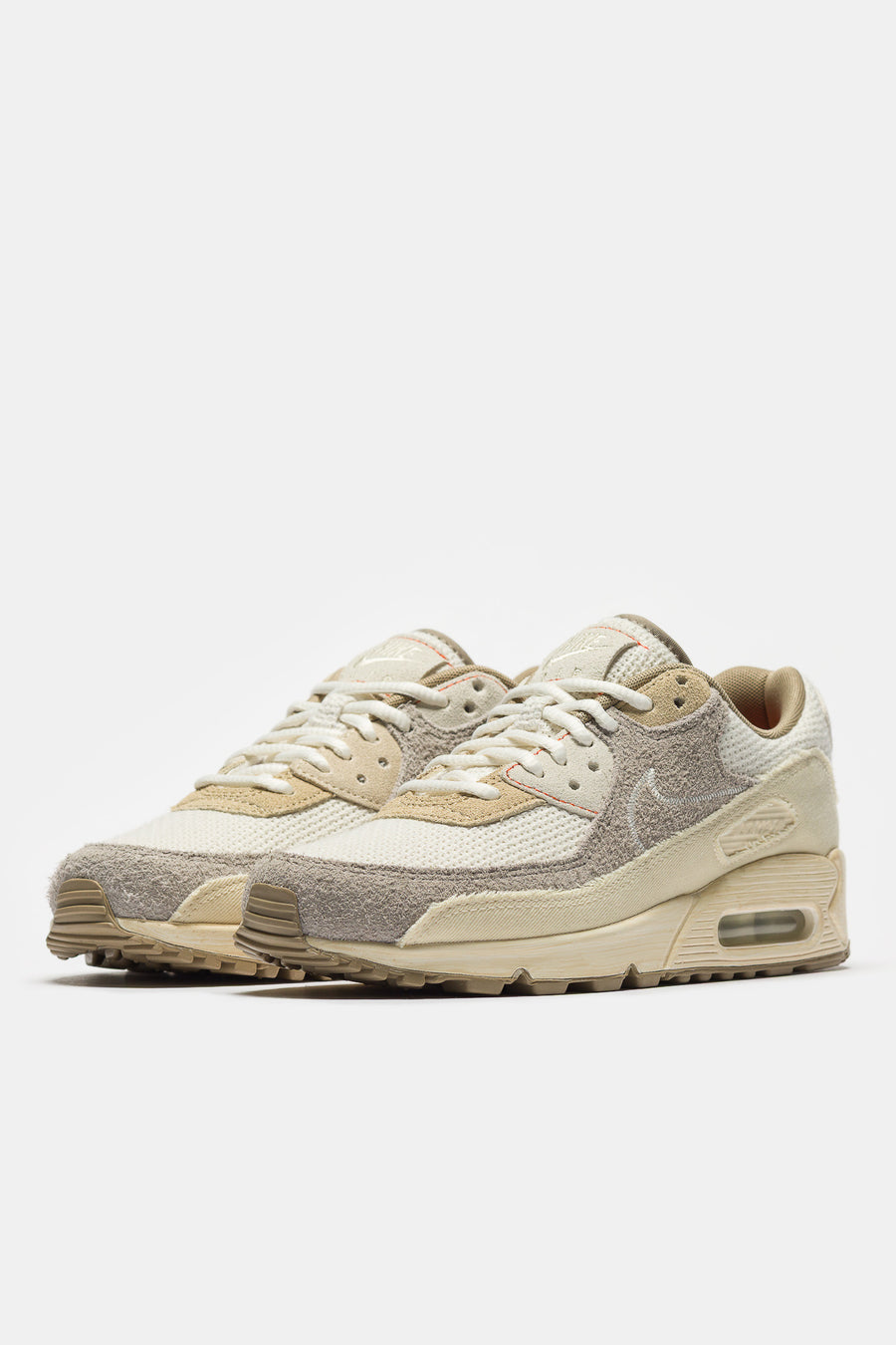 Air Max 90 Premium Sneaker in Muslin/Sail/Pale Ivory/College Grey