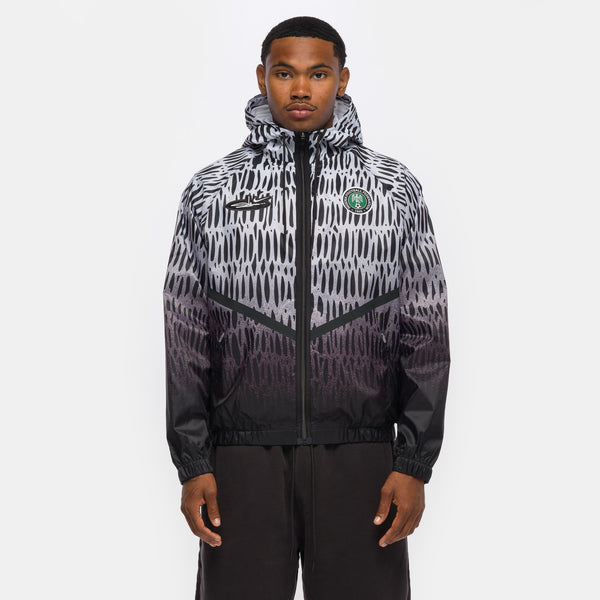 Slawn x Nigeria Anthem Jacket in Black/White